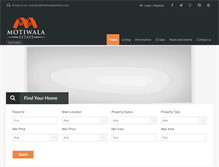 Tablet Screenshot of motiwalaestate.com